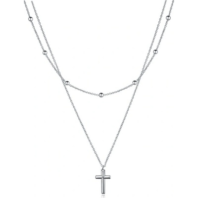 Olivie Strieborný náhrdelník križik 4741