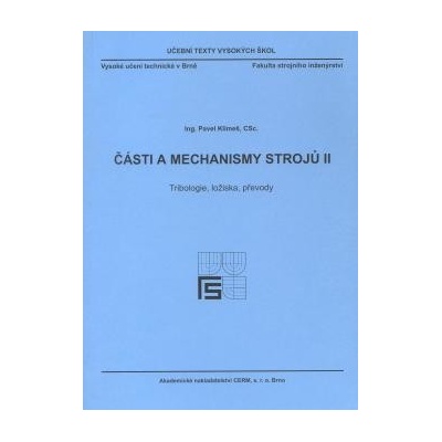 Části a mechanismy strojů II.