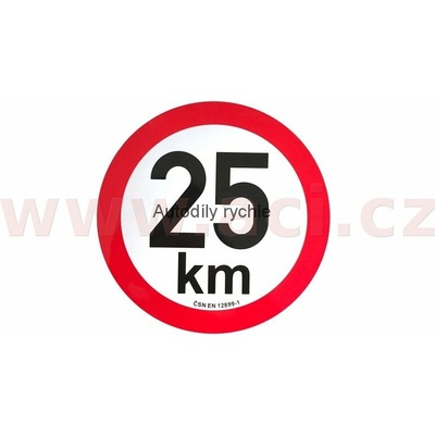 OEM 9908001 omezení rychlosti 130 km retroreflexní průměr 150 mm (na přívěsy) (9908001)