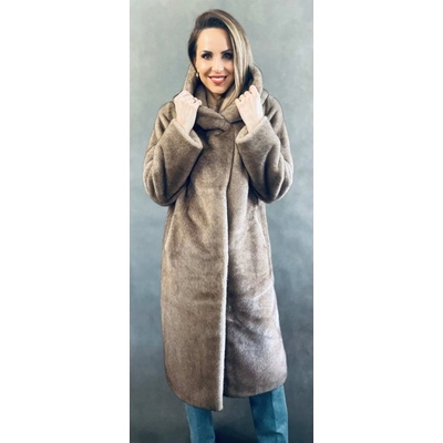 Max Original Leather Kabát z umelej kožušiny 10862-5 brown