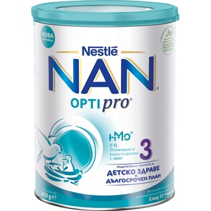 Nestle Млечна напитка на прах Nestle Nan - Optipro 3, 800 g (12578971) - baby