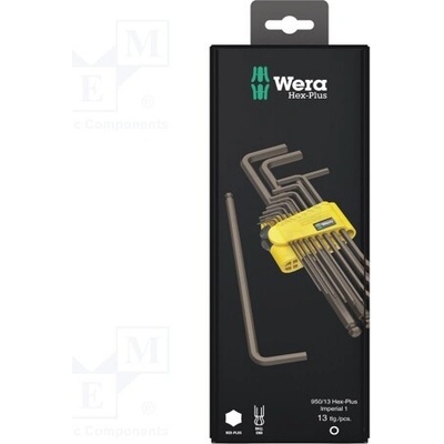 Wera klíč imbus palcový Hex-Plus kulovitá 13ks 05021721001