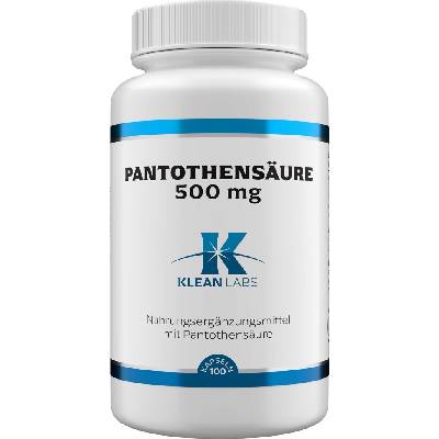 KLEAN LABS Пантотенова киселина (B5) 500 mg - 100 капсули