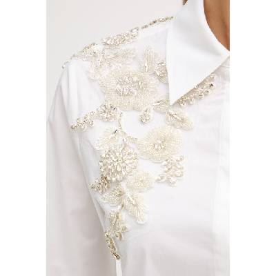 Blugirl Blumarine риза дамска от памук с еластан (RA6158.T2943)