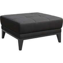 MESONICA Musso Tmavě šedá kožená podnožka Tufted