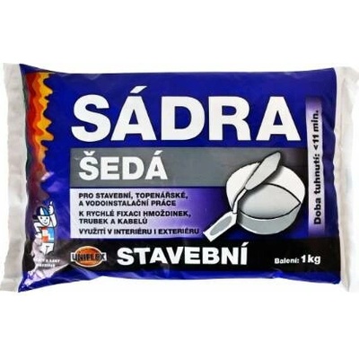 Sádra šedá, stavební, 1 kg