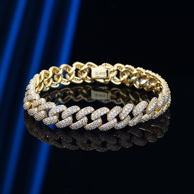 Olivie Unikátny strieborný náramok GOLD 8894