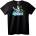 NOONEBRAND Тениска Аниме момиче в езеро - L, Black