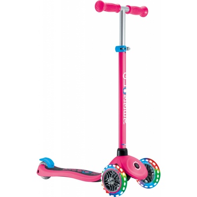 Globber Scooter Primo Lights V2 Svietiace Kolieska růžová