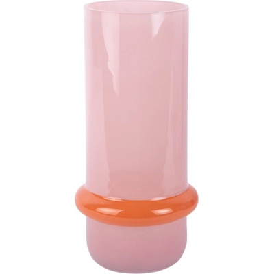 PT LIVING Светлорозова стъклена ваза (височина 28 cm) Animado Anillo - PT LIVING (PT4419LP)