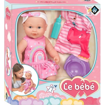 LOKO Toys Пишкаща кукла-бебе Loko Toys - С гърне и дрешка, 40 cm (98904)