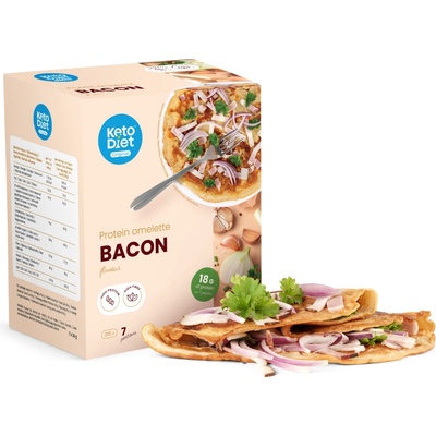 Ketodiet Proteínová omeleta so slaninovou príchuťou 7 x 27 g