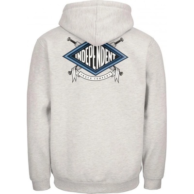 Independent mikina Turn & Burn Zip Hood Athletic Heather