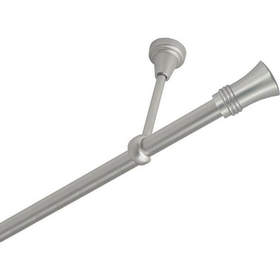 OK-GarnýžeCZ Garnýž kovová jednořadá 19mm Capri satina 260 cm do stropu / na tunýlek - bez kroužků
