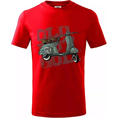 Scooter olive tričko detské červená