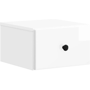 vidaXL Спален шкаф с монтаж на стена Бял гланц 34, 5 x 33 x 20 см (899113)