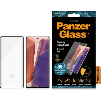 Panzer Стъклен протектор PanzerGlass за Samsung Galaxy Note 20 Antibacterial Fingerprint CaseFriendly - Черен, 117594