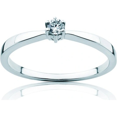 Savicki Zásnubný prsteň Triumph of Love biele zlato diamant PI B D 00027