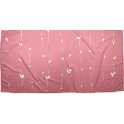 Sablio Uterák Asymetrická srdíčka 70 x 140 cm