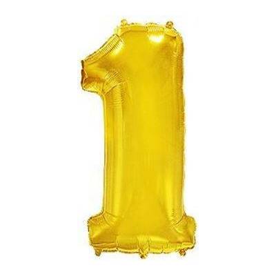 Balón foliový číslice ZLATÁ GOLD 115 cm 1