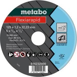 Metabo Flexiarapid диск за рязане 125x1.2x22.23 мм, неръждаема стомана, TF 41 616232000 (616232000)