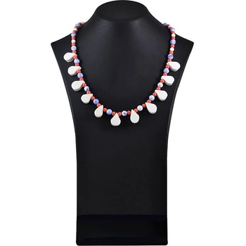 Image 1 of Dannyra Колие с корал, Swarovski перли и ахат Sand, sea, corals Dannyra Jewels