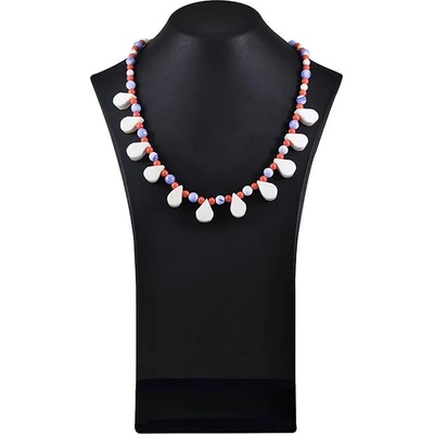 Dannyra Колие с корал, Swarovski перли и ахат Sand, sea, corals Dannyra Jewels