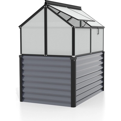 LANIT PLAST vyvýšený záhon s pařeništěm VITAVIA GAIA JUMBO PC 4 mm černý LG3735