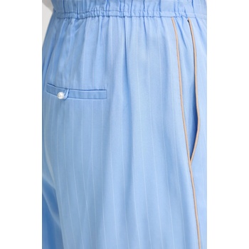 MUNTHE Панталон с лен munthe ukava в синьо със стандартна кройка, с висока талия 255140525523 (255140525523)