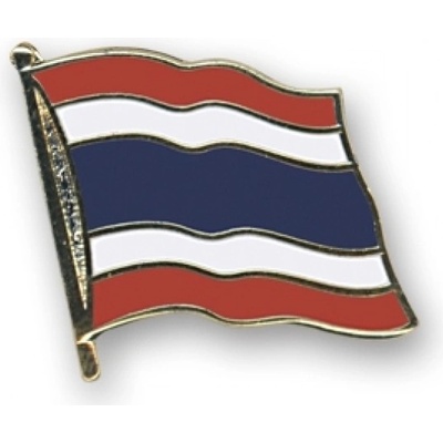 Odznak (pins) 20mm vlajka Thajsko - farebný