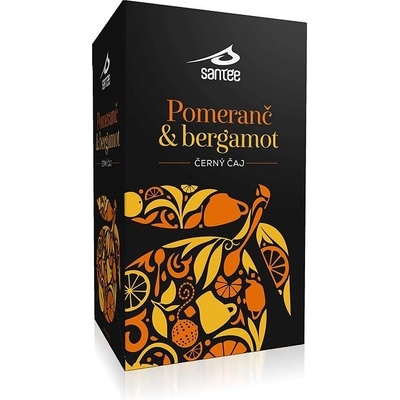 Pauwex Walachian Tea Černé čaje Santée černý čaj Pomeranč & bergamot 20 x 1,75 g
