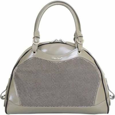 Gilda Tonelli dámska kožená kabelka 6364 PAD/CAMOSCIO Dark Beige Shopperbag so zlatým kovaním