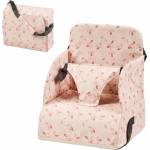 Nattou Сгъваема повдигаща седалка за хранене Nattou - Foody, Pink with Petals (158015) - baby