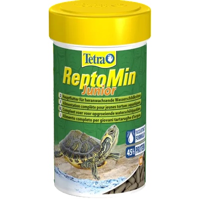 Tetra ReptoMin Junior - Хранителна, балансирана, първокласна храна за подрастващи водни костенурки - 100 мл