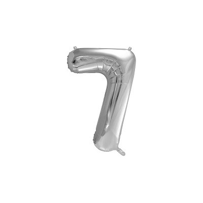 Party Deco FB1M 7 018 Fóliový balón Číslo strieborný 86cm 7