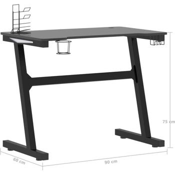 Image 1 of vidaXL 90x60x75 cm Z Black Led (325418)