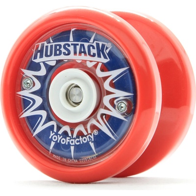 YoYoFactory Hubstack Plastové Yoyo Červená