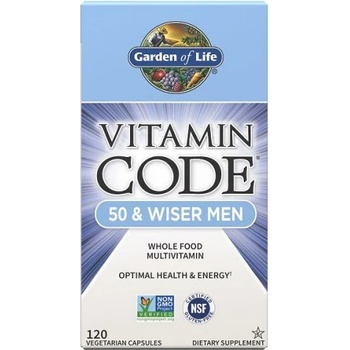 Garden of Life Vitamin Code Men 50, мултивитамини за мъже над петдесет, 120 капсули