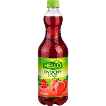 HELLO Hustý sirup s příchutí jahoda 700 ml