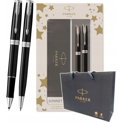 Parker Sonnet Black CT sada roller a kuličková tužka 1501/8893259 – Zboží Živě