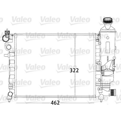 Chladič vody pro motor VALEO 731498