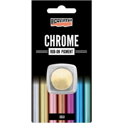 Zalešťovací pigmentový pudr CHROM efekt 0,5g ZLATO