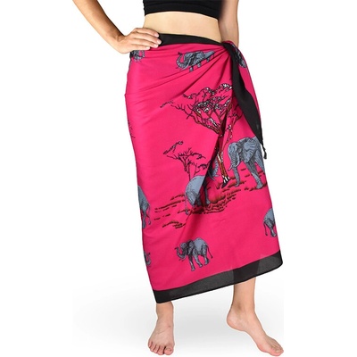 Thajsko Sarong Pareo REN slony ružová