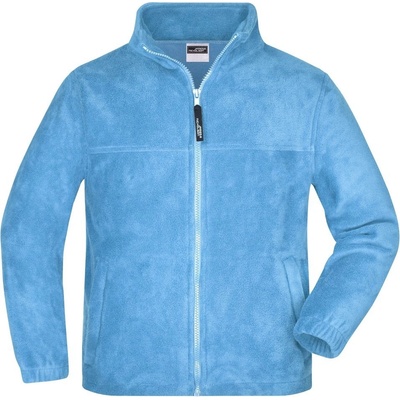 James & Nicholson Dětská fleece mikina JN044k Světle modrá