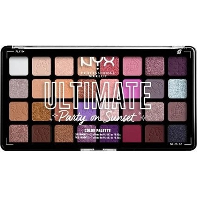 NYX Professional Makeup Ultimate Color Palette paletka očních stínů 01 Party On Sunset 30,4 g – Zbozi.Blesk.cz