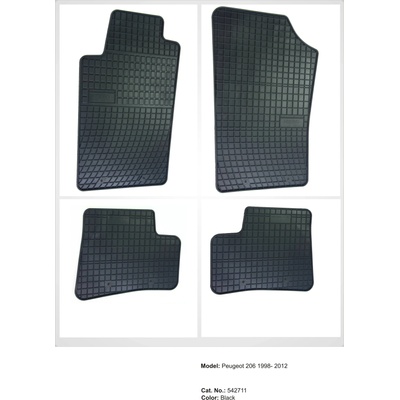 FroGum Гумени стелки за Peugeot 206 1998-2012г (pa 542711-51305)