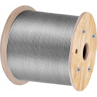 SucceBuy Lanko z Z Nerezové Oceli 305 m x 4,8 mm pro Palubní Zábradlí