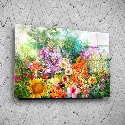 Art gift Стъклено АРТ пано - Полски цветя