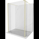 Mexen Kioto самостоятелна душ стена 105 x 30 x 30 см, прозрачна, златна матирана - 800-105-030-222-55-00-030 (800-105-030-222-55-00-030)