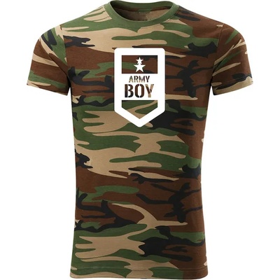 DRAGOWA Тениска с къс ръкав Army Boy, камуфлаж, 160 г/м2 (6437)